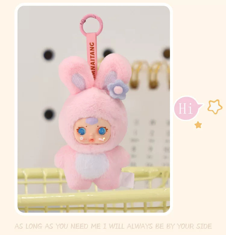New Cute Milk Candy Keychain Mysterious Blind Box Car Key Decoration Backpack Pendant Doll A Birthday Present