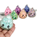Colorful 2PCS Squishy Poop Stress Balls Funny Fidget Toys for Kids Girls Relaxation Fidgeting Aid