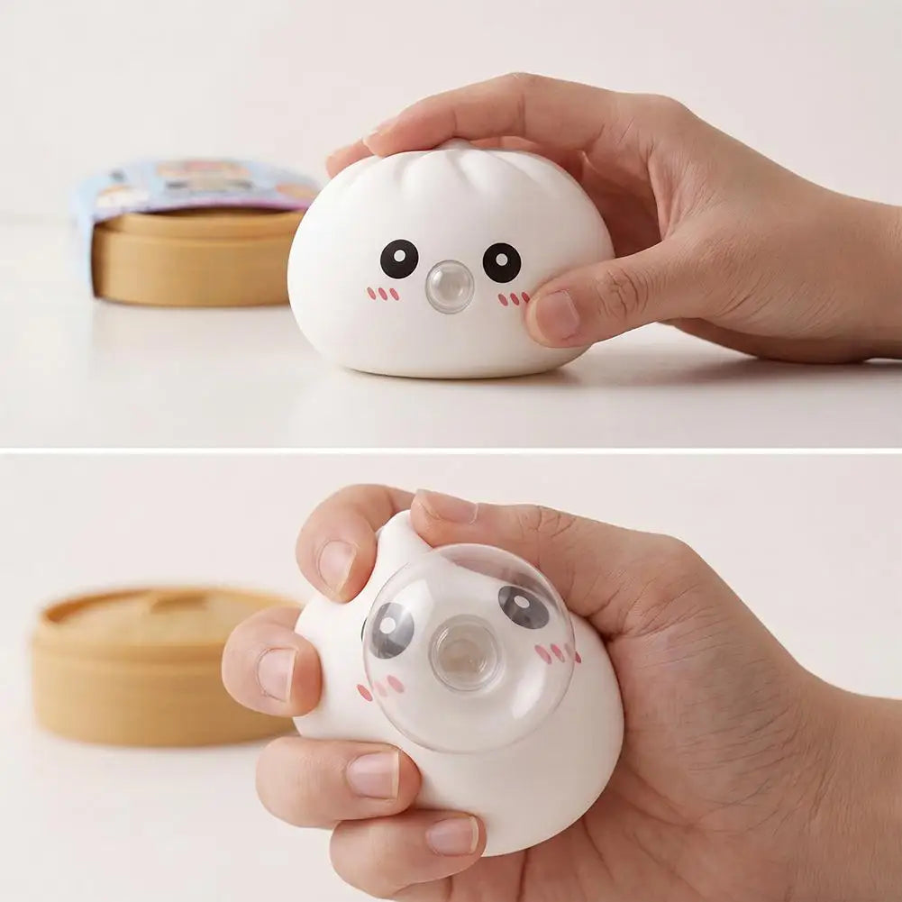 Colorful Squeeze Toy Dumpling Squishies Blow Bubbles Toy Stress Relief Sensory New Bubble-Blowing Fidget Toy for Kids Adults