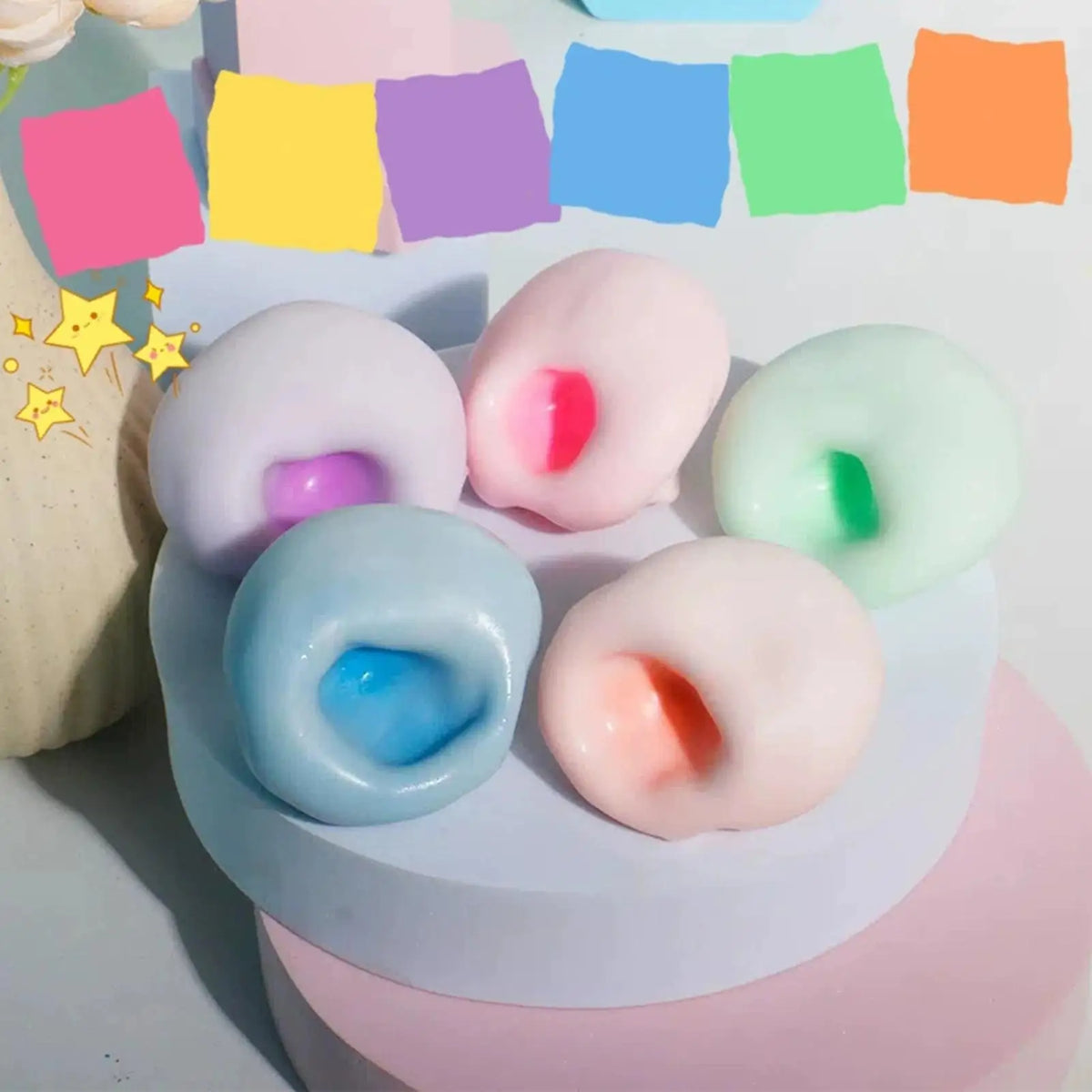 Stress Relief Toy Stress Ball Stress Relief Sand Ball Slow Squeeze Toy Relaxing Fidget Sensory Tool for Students Office Workers