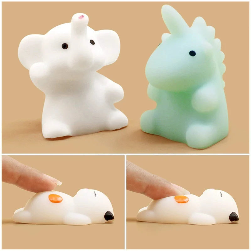50PCS Mochi Squishies Kawaii Anima Squishy Toys For Kids Antistress Ball Squeeze Party Favors Stress Relief Toys For Birthday