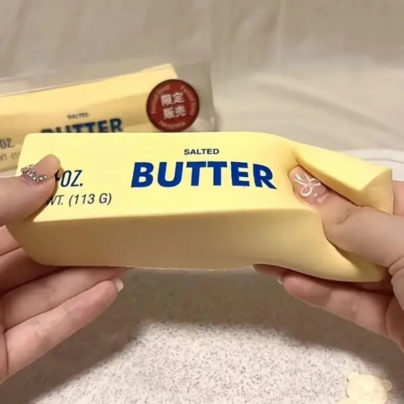 Butter Squishy Super Soft Food Squishy Toys Stress Relief Moist Squeeze Fidget Toy Butter Stick Chocolate Squish Toy Autism Gift