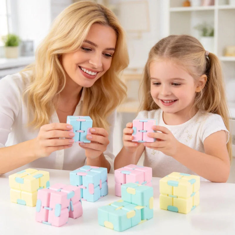 Infinity Cube Stress Relief And Anxiety Management Portable Blocks Gift Baby Shower Supplies