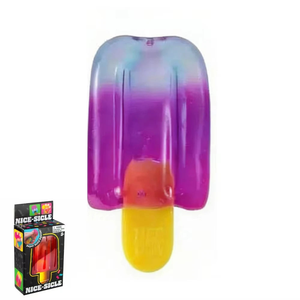 Schylling Needoh Nice Cube Sensory Nice-Sicle Stress Relief Squishy Cube Anti-Anxiety Squeeze Object for Focus ADHD Population
