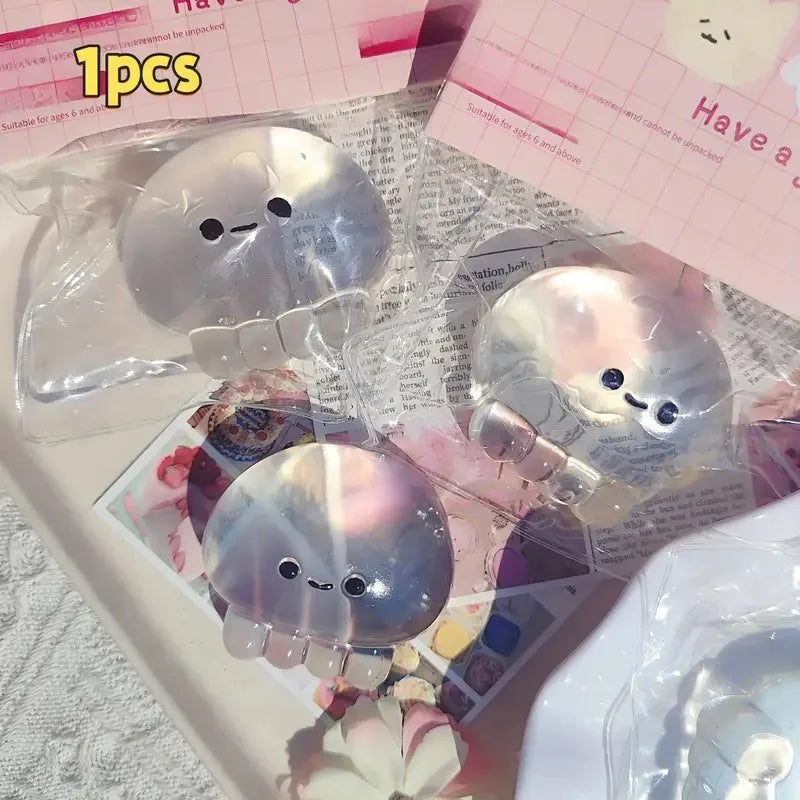 Jellyfish Transparent  Cute and Romantic Mini DIY Squeeze Toy, Novelty Super Fun, Slow Rebound Party Gifts