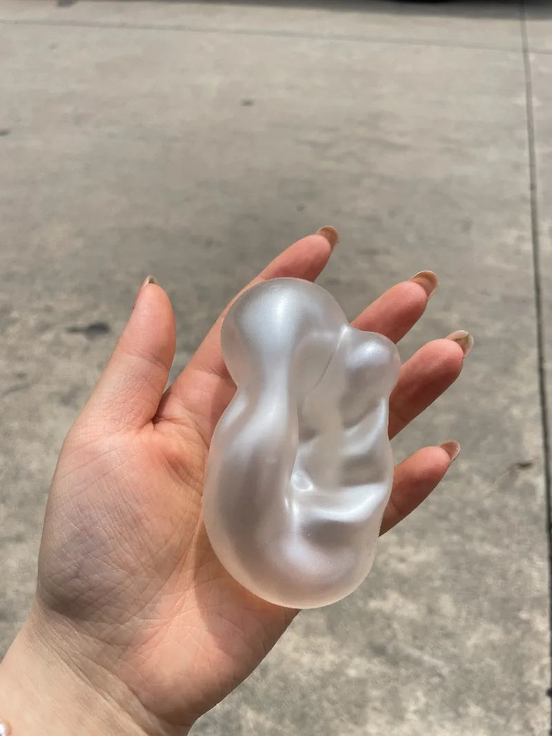 Moldable Squishy Pearl Coconut Oil Squeeze Toy Moldable Stress Ball Squishy Toy Slow Rising Decompression Sensory Toy for Adult
