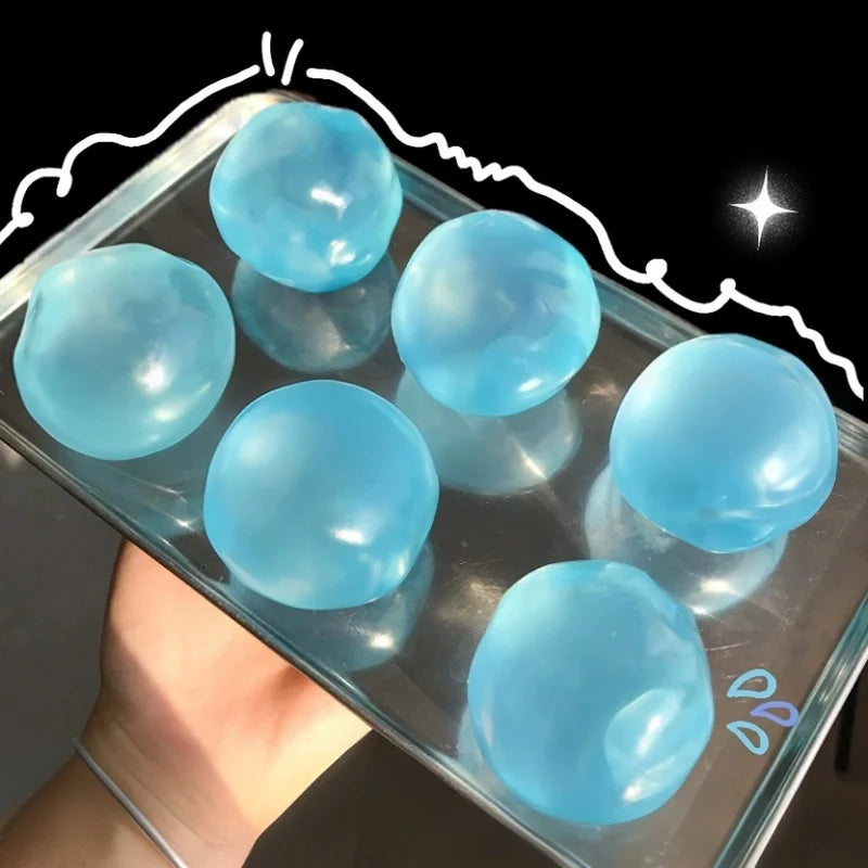 Squishy Plasticity Mochi Squeeze Toys Sensory Fidget Toys Transparent Coconut Oil Squeeze Toy Stress Relief Sensory Toys Adults