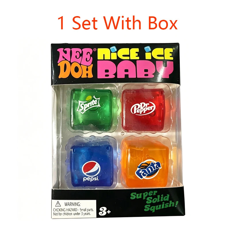 Squishy Schylling NeeDoh Nice Cube Sensory Squeeze Toy Super Squish Stress Relief Anxiety Sensory Tool Stress Reliever Toys