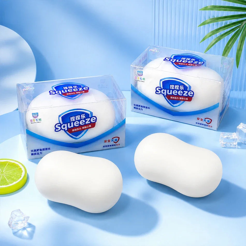 ASMR Crunchy Soap Ball Squishy Stress Ball Filled Soft Squeeze Fidget Toy Anti-Stress Anxiety Relief Hand Decompression Toy