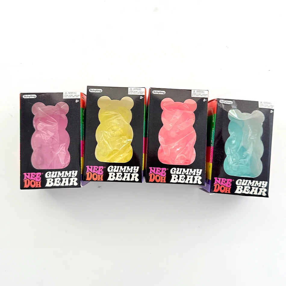 Schylling Nee doh Maltose Cute Bear Maltose Squeeze Toy Dough Colorful Sensory Toy Creative  Item Desk Decoration Stress Relief