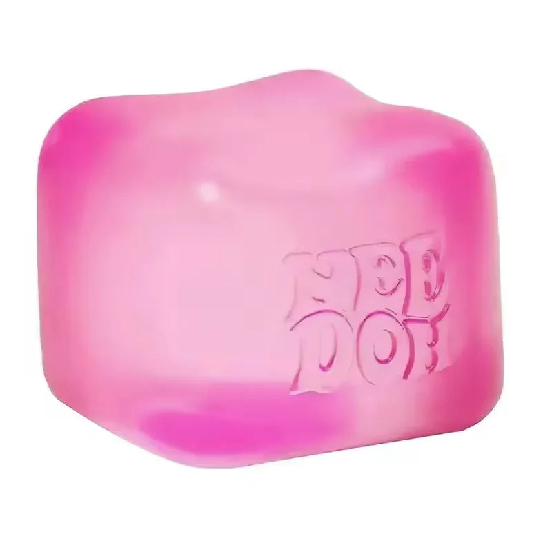 Schylling Needoh Nice Cube Sensory Fidget Stress Relief Squishy Anti-Anxiety Squeeze Object for Focus ADHD Population