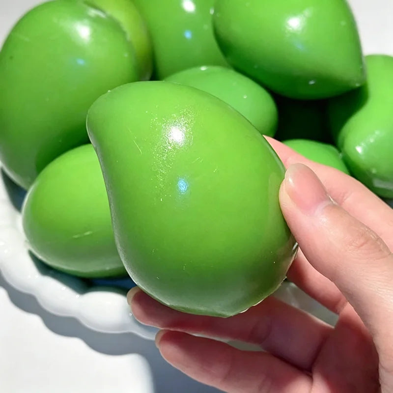 Mango Color Changing Squishy Fidget Toy, Soft ASMR Sensory Squeeze Ball, Anti-Anxiety Stress Relief Fidget Toy for Kids Adults