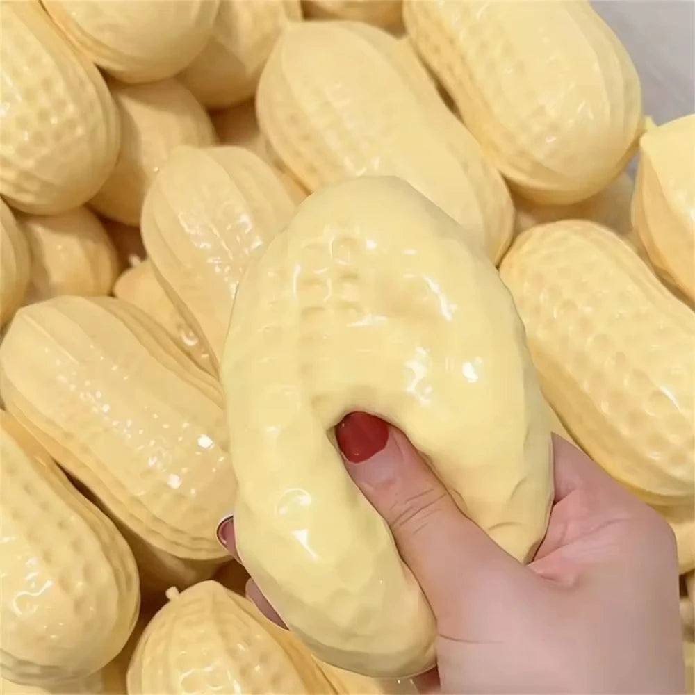 Peanut Stress Ball Crunchy Squeeze Ball Squishy toy Buttery-Soft Feel Fidget Toy ASMR Sensory Anti Stress Toys party favor gift