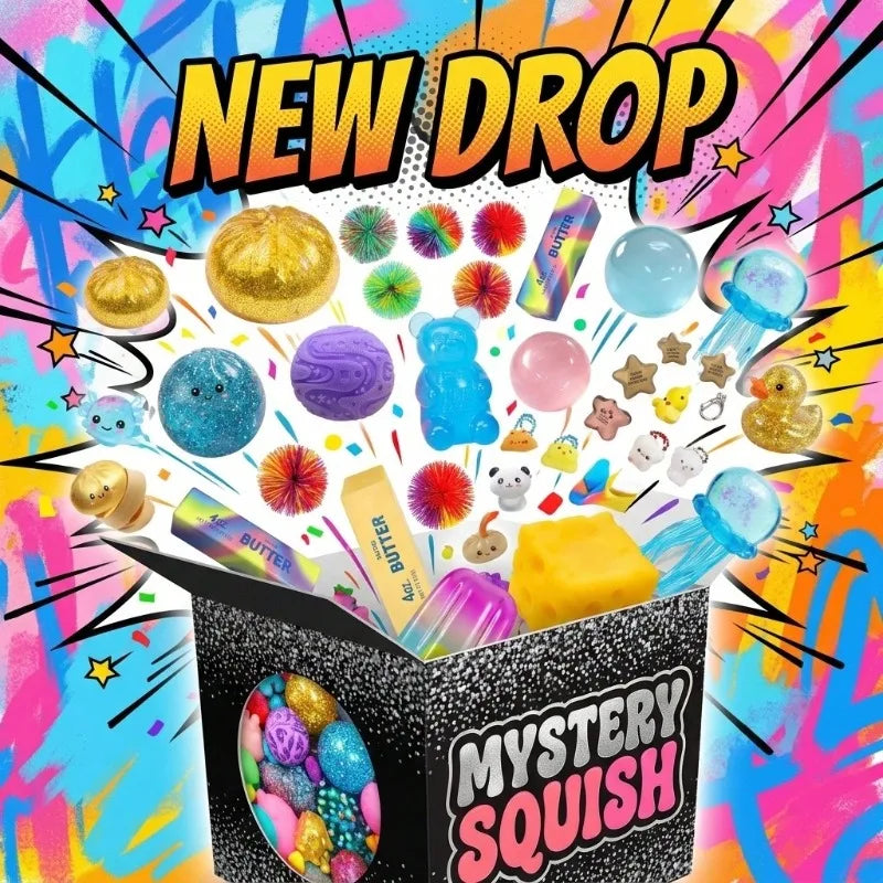 Mystery Blind Box Squeeze Fun - Random Squeeze Stress Relief Toy, Cute Sensory Toy Suitable for All Ages