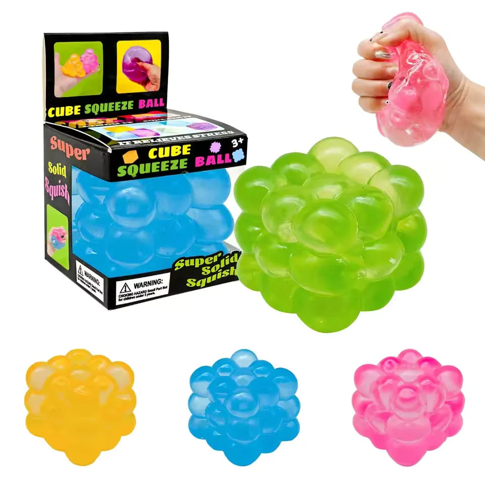 Schylling Needoh Nice Cube Sensory Fidget Stress Relief Anxiety Tool for Focus ADHD Office Desk Calming Gadget