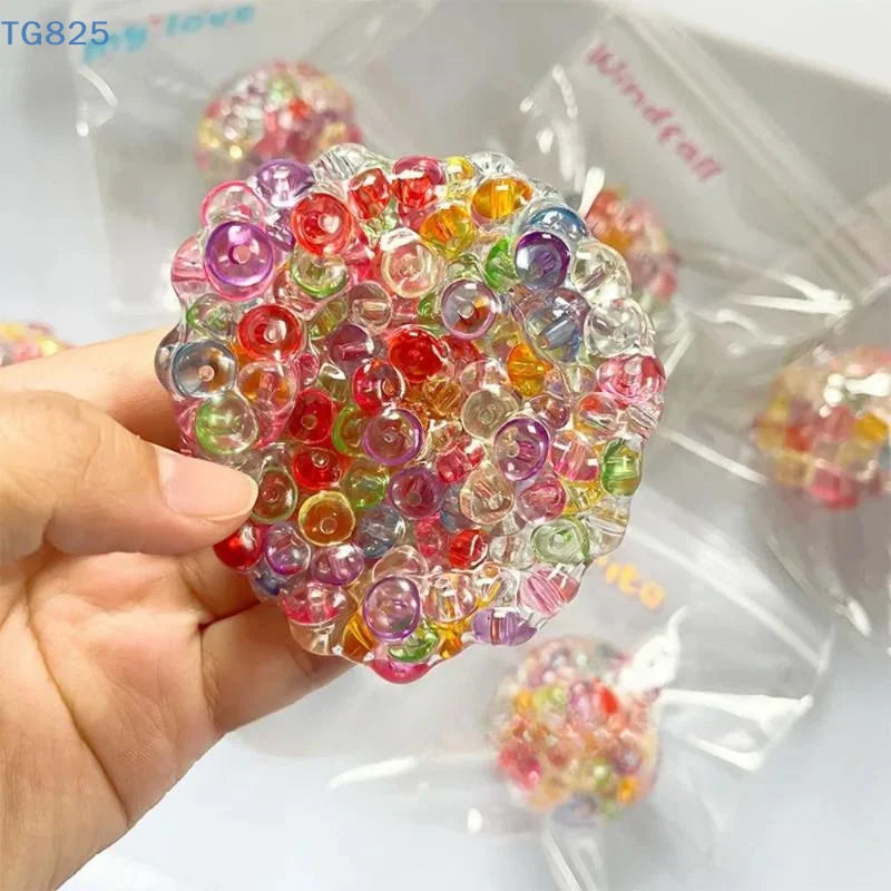 Ice Beads Balls Stress Relief Toy Super Soft Sensory Fidget Toys For Kids Adults Anxiety Relaxation Squeeze Gift