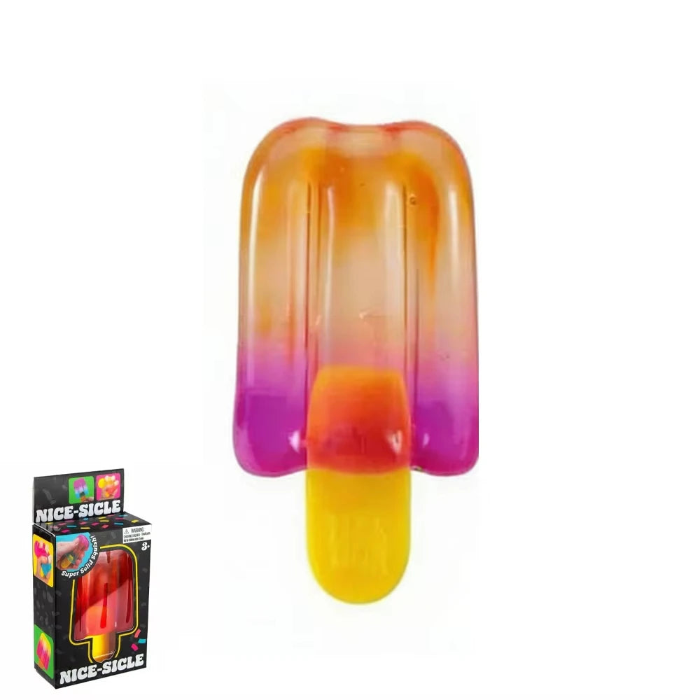 Schylling Needoh Nice Cube Sensory Nice-Sicle Stress Relief Squishy Cube Anti-Anxiety Squeeze Object for Focus ADHD Population