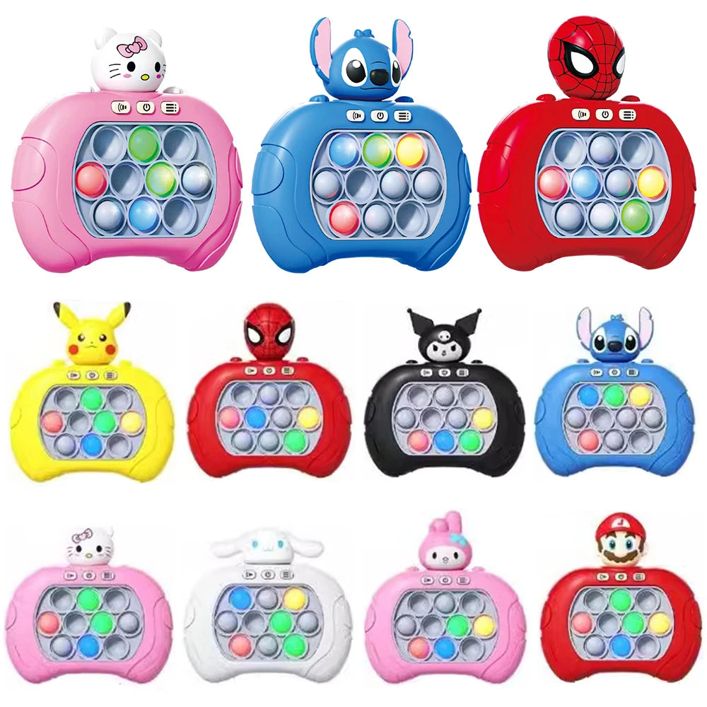 Stitch Smile Quick Push Game Pop Up Fidget Bubble Electronic Pop it Pro Game Lightweight Anti-Stress Toy Adult Children Gift