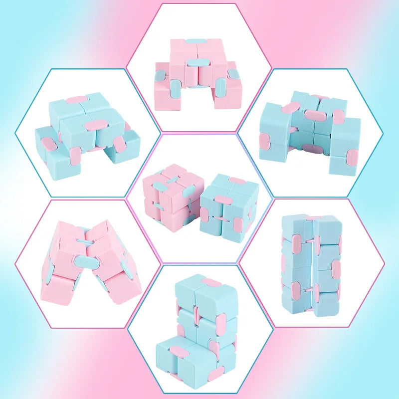 Infinity Cube Stress Relief And Anxiety Management Portable Blocks Gift Baby Shower Supplies
