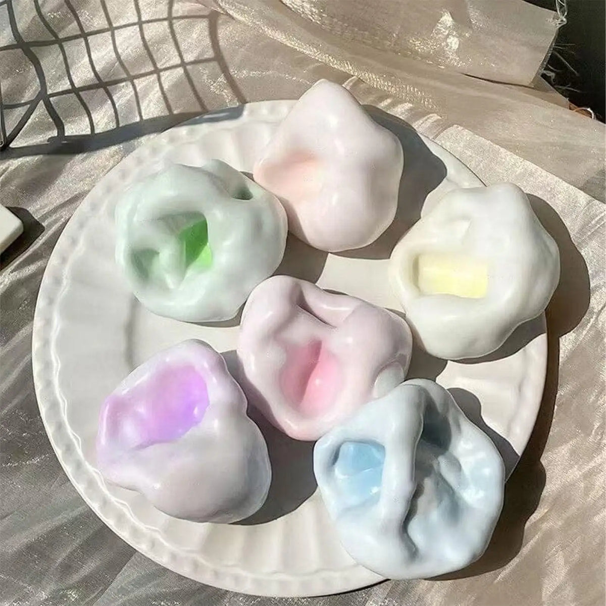 Stress Relief Toy Stress Ball Stress Relief Sand Ball Slow Squeeze Toy Relaxing Fidget Sensory Tool for Students Office Workers