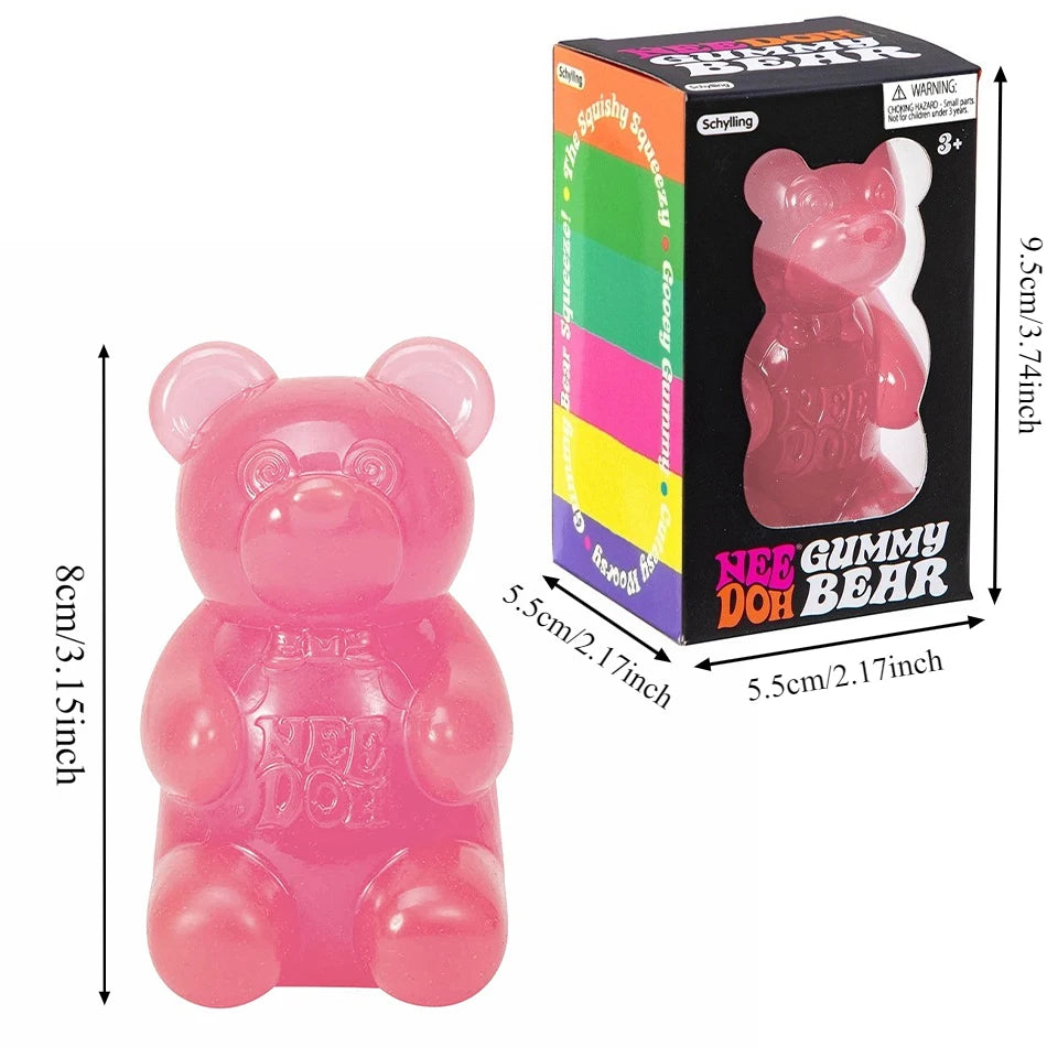 Schylling Nee doh Maltose Cute Bear Maltose Squeeze Toy Dough Colorful Sensory Toy Creative  Item Desk Decoration Stress Relief