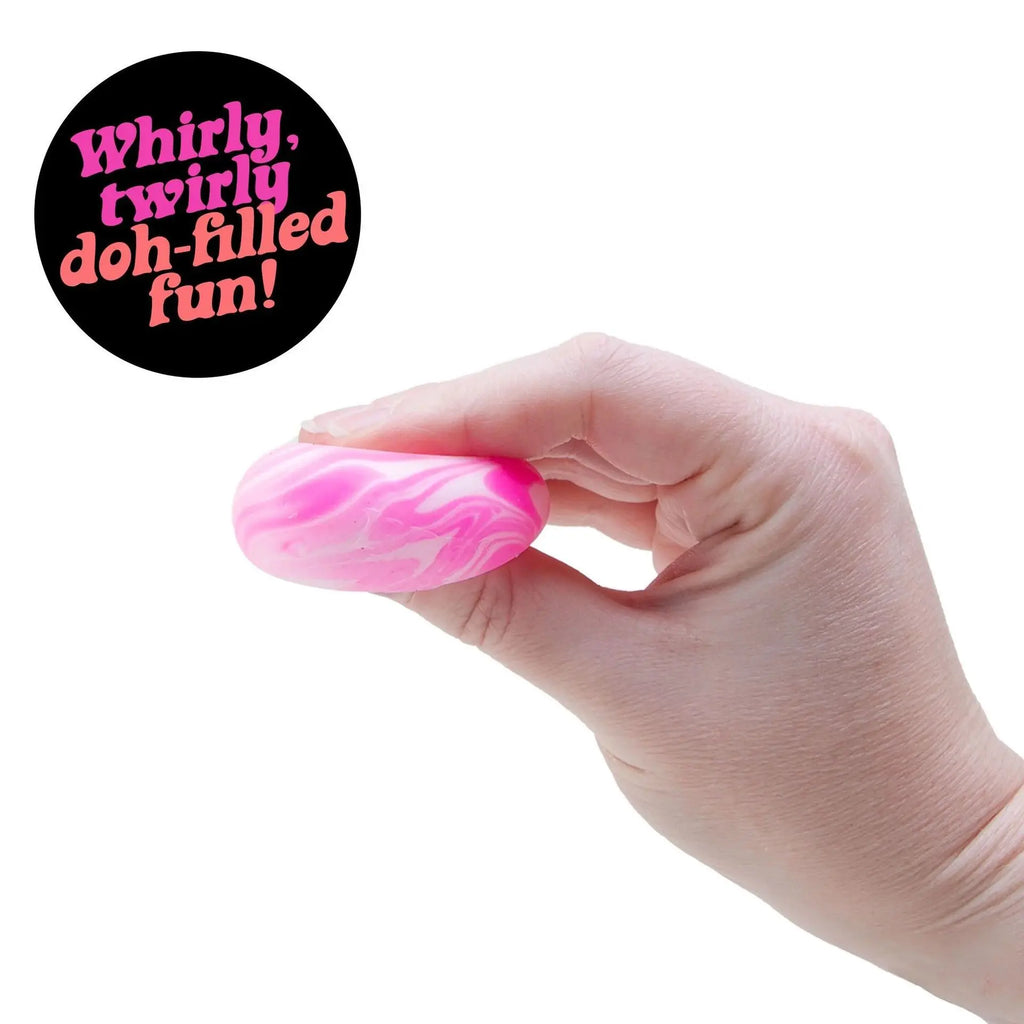 4Pcs Swirl NeeDoh Cube Swirl Squishy Toy, Sensory Stress Relief Squeeze Fidget Toys Anti-Anxiety Hand Toys for Focus ADHD
