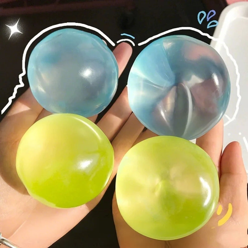 Squishy Plasticity Mochi Squeeze Toys Sensory Fidget Toys Transparent Coconut Oil Squeeze Toy Stress Relief Sensory Toys Adults