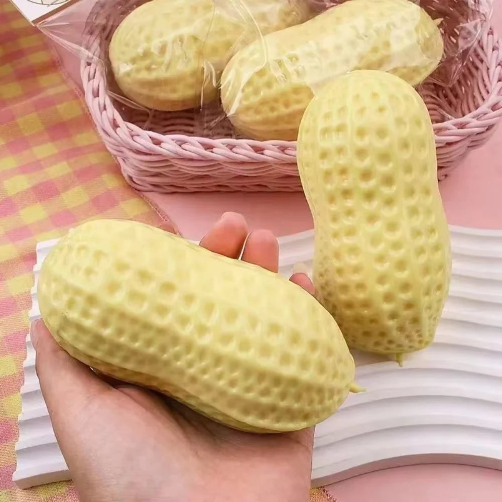 Peanut Stress Ball Crunchy Squeeze Ball Squishy toy Buttery-Soft Feel Fidget Toy ASMR Sensory Anti Stress Toys party favor gift
