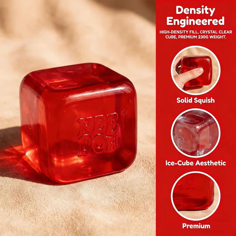 schylling NeeDoh Dr Pepper Squishy Toy Stress Relief Soft Squeeze Fidget Cube for Kids Adults Anxiety Sensory festival gifts