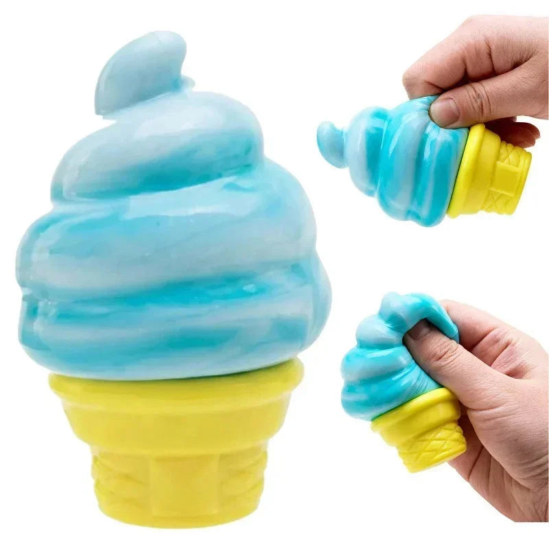 Schylling Needoh Ice Cream Cone Squishy Toy  Soft Elastic Decompression Toy Ball Stress Relief Fidget Toy for festival gifts