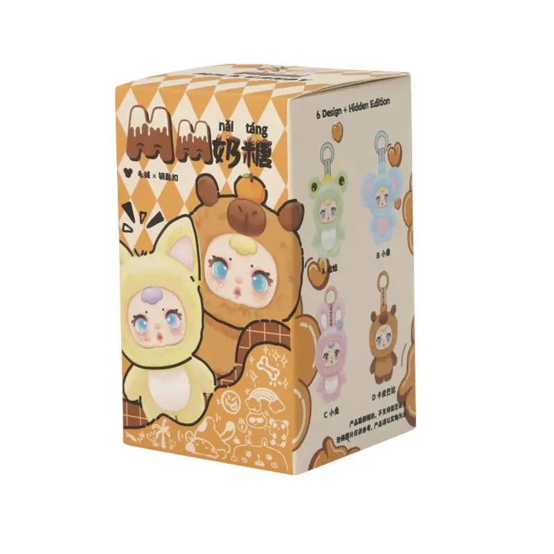 New Cute Milk Candy Keychain Mysterious Blind Box Car Key Decoration Backpack Pendant Doll A Birthday Present