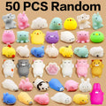 50PCS Mochi Squishies Kawaii Anima Squishy Toys For Kids Antistress Ball Squeeze Party Favors Stress Relief Toys For Birthday