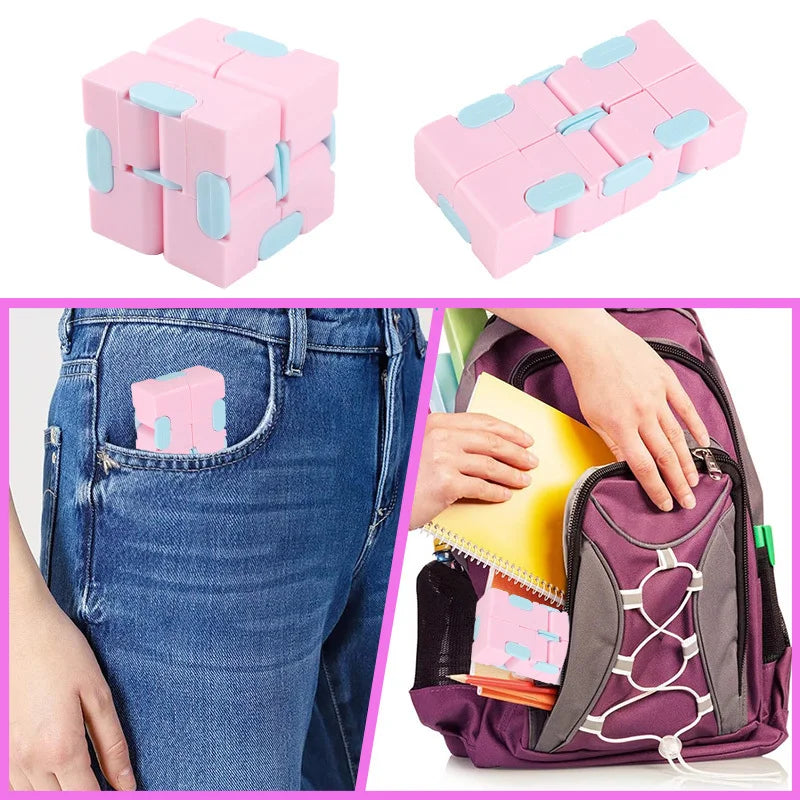 Infinity Cube Stress Relief And Anxiety Management Portable Blocks Gift Baby Shower Supplies