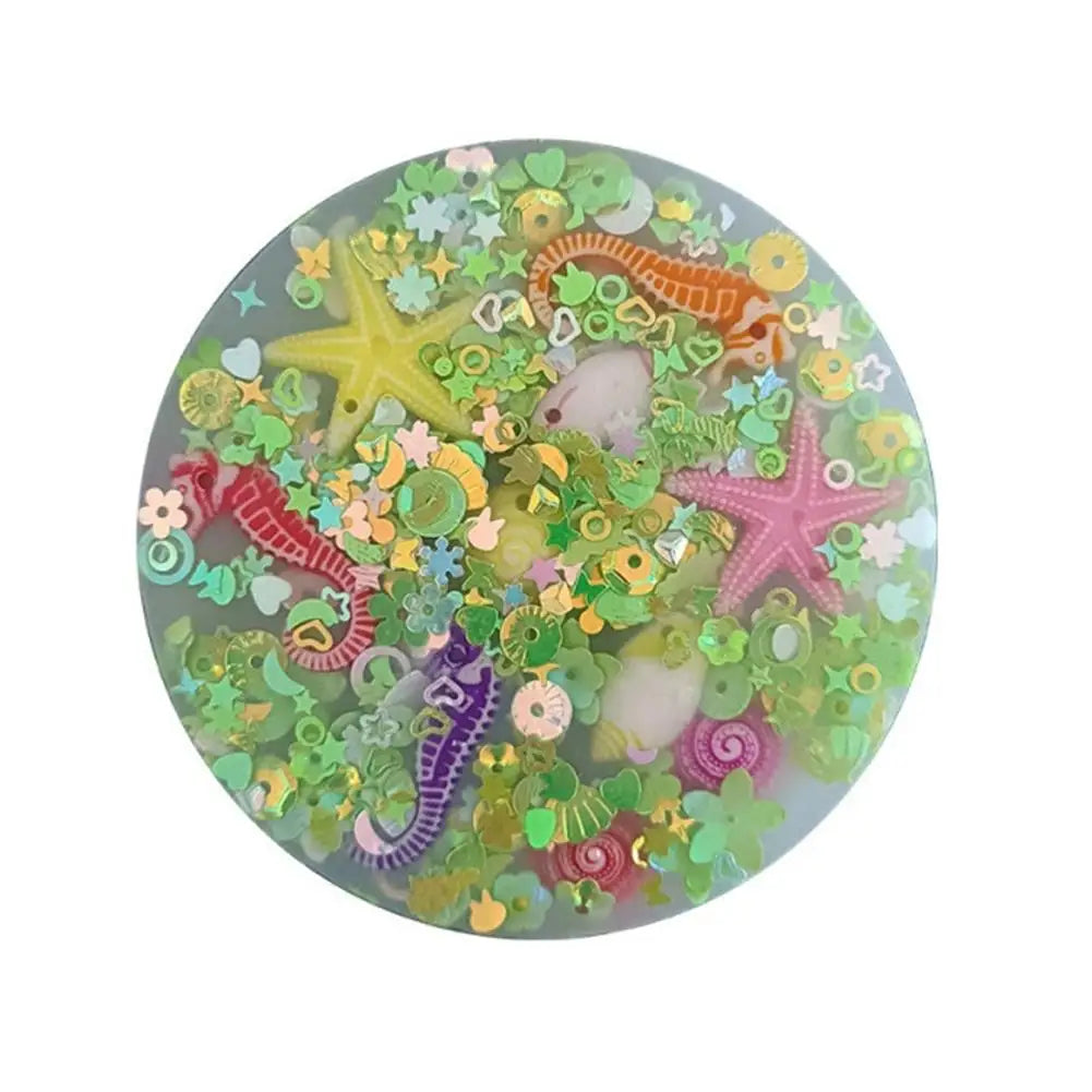 Skin Picking Fidget Toy Ocean-themed Silicone Pad Skin-Picking Sensory Fidget Toy Children Adults Stress Relief Venting Toy Gift