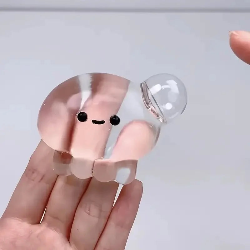 Jellyfish Transparent  Cute and Romantic Mini DIY Squeeze Toy, Novelty Super Fun, Slow Rebound Party Gifts