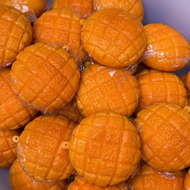 Pineapple Bun Squishy Stress Ball Fidget Toy Crunchy Squeeze Toy Round Blocks Filled ASMR Anti Stress Release Hand Relax