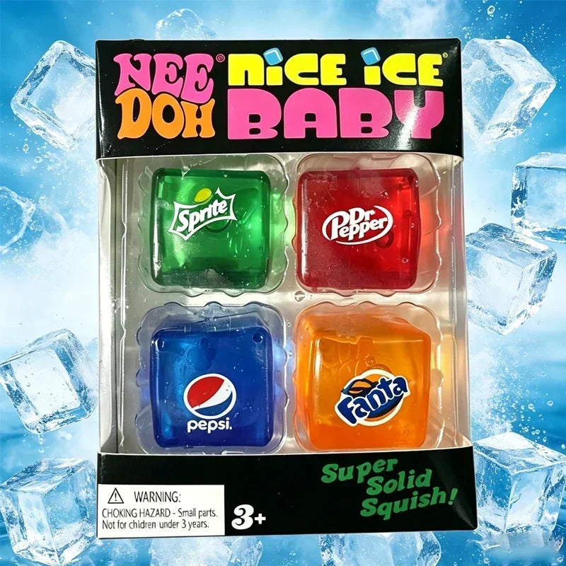 Squishy Schylling NeeDoh Nice Cube Sensory Squeeze Toy Super Squish Stress Relief Anxiety Sensory Tool Stress Reliever Toys