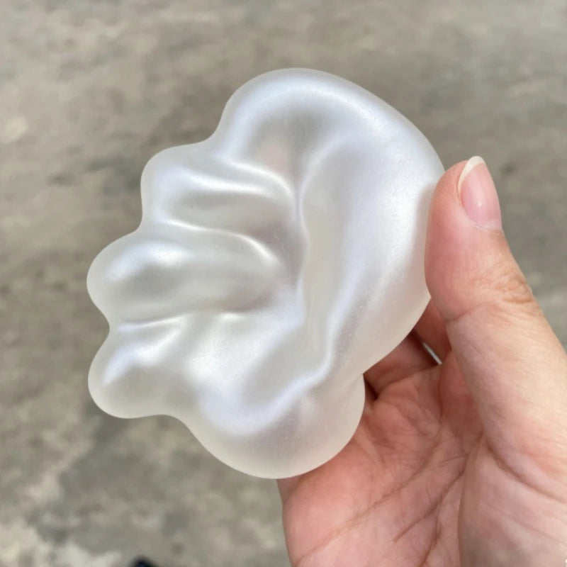 Moldable Squishy Pearl Coconut Oil Squeeze Toy Moldable Stress Ball Squishy Toy Slow Rising Decompression Sensory Toy for Adult
