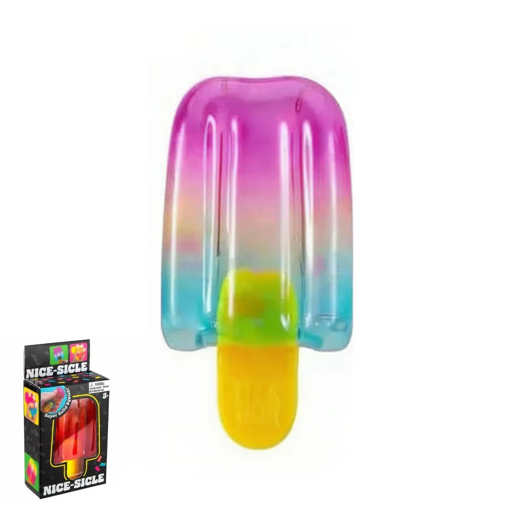 Schylling Needoh Nice Cube Sensory Nice-Sicle Stress Relief Squishy Cube Anti-Anxiety Squeeze Object for Focus ADHD Population