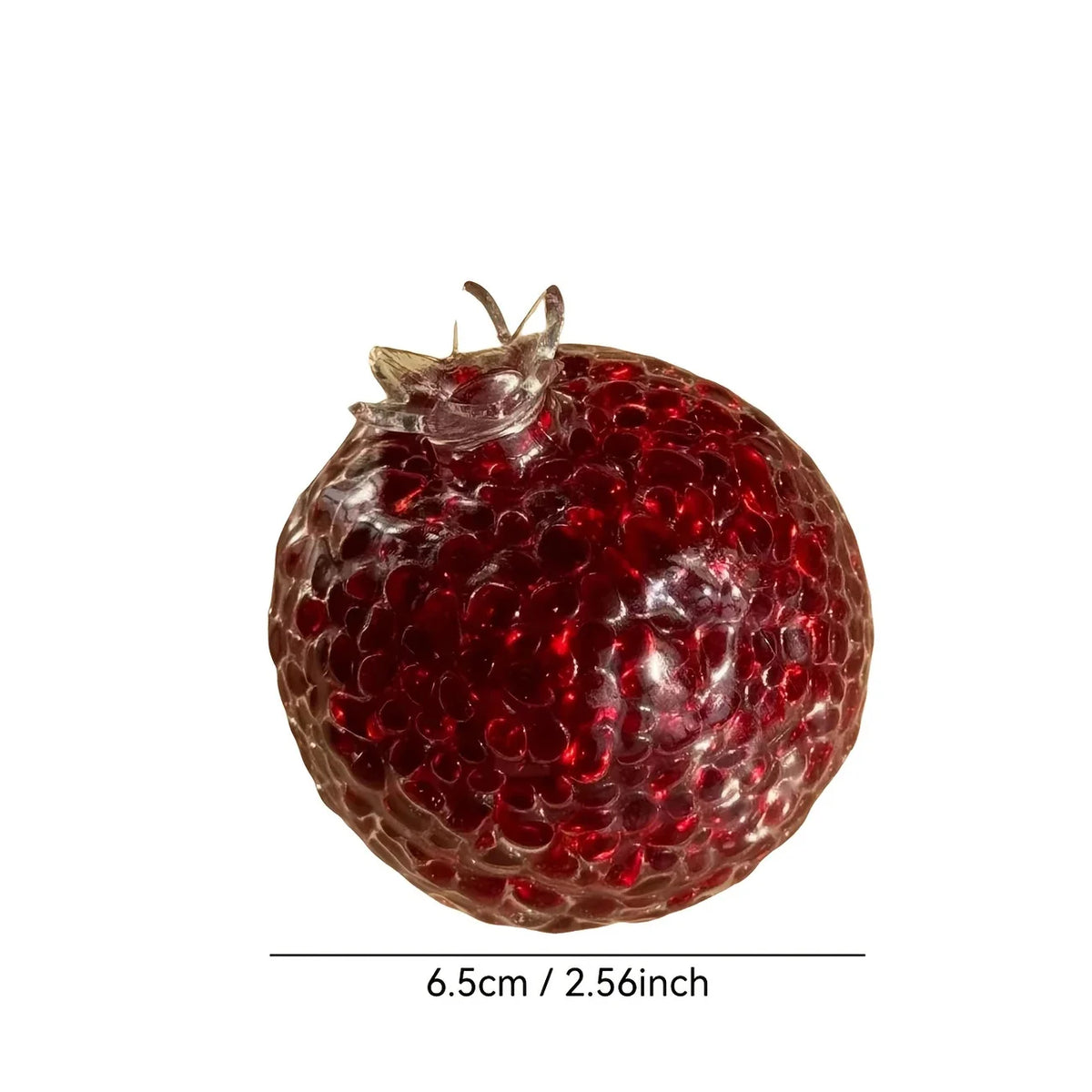 Pomegranate-Shaped Stress Relief Ball Creative Malleable Durable Acrylic Squeeze Handcrafted Toyt