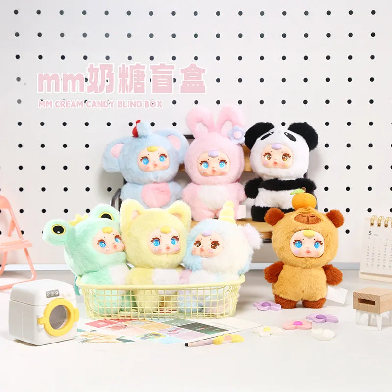 New Cute Milk Candy Keychain Mysterious Blind Box Car Key Decoration Backpack Pendant Doll A Birthday Present