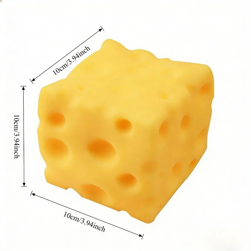 Giant Cheese Squeeze Toy Extra Large Size Cheese Squishy Fidget Toys Slow Rebound Shapeable Venting Ball  Adults Fun Gifts