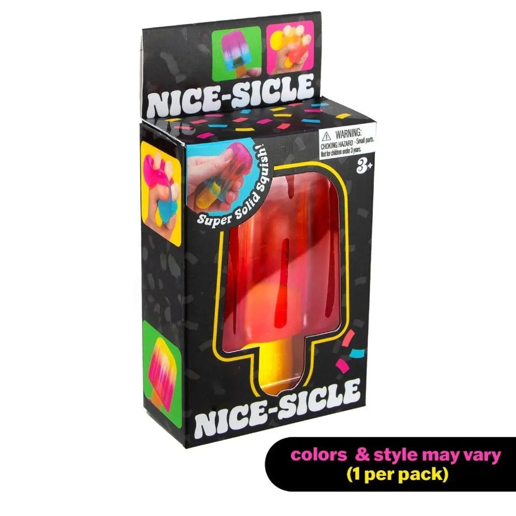 Schylling Needoh Nice Cube Sensory Nice-Sicle Stress Relief Squishy Cube Anti-Anxiety Squeeze Object for Focus ADHD Population