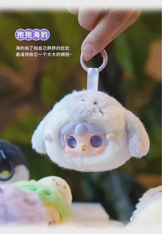 Yooki V6 Ocean Baby Series Vinyl Plush Blind Box Girl Bag Pendant Kawaii Doll Figurine  Figurine Fashionable Decoration And Gift