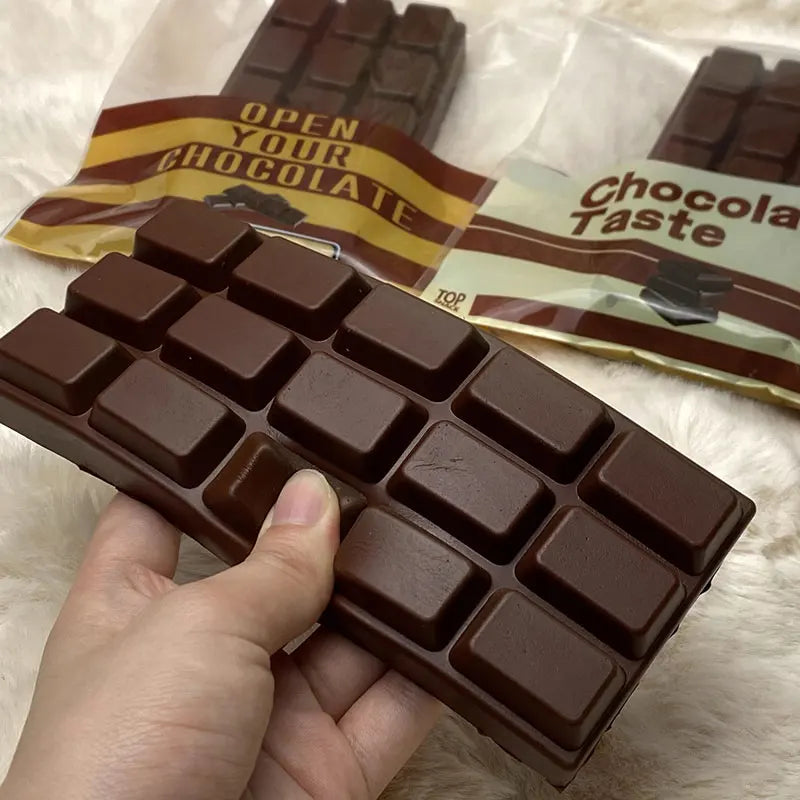 Slow Rising chocolate Bar Squeeze Squishy Sensory Fidget for Stress Relief Anti-Anxiety Hand Relaxation Gift