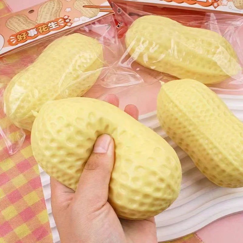Peanut Stress Ball Crunchy Squeeze Ball Squishy toy Buttery-Soft Feel Fidget Toy ASMR Sensory Anti Stress Toys party favor gift