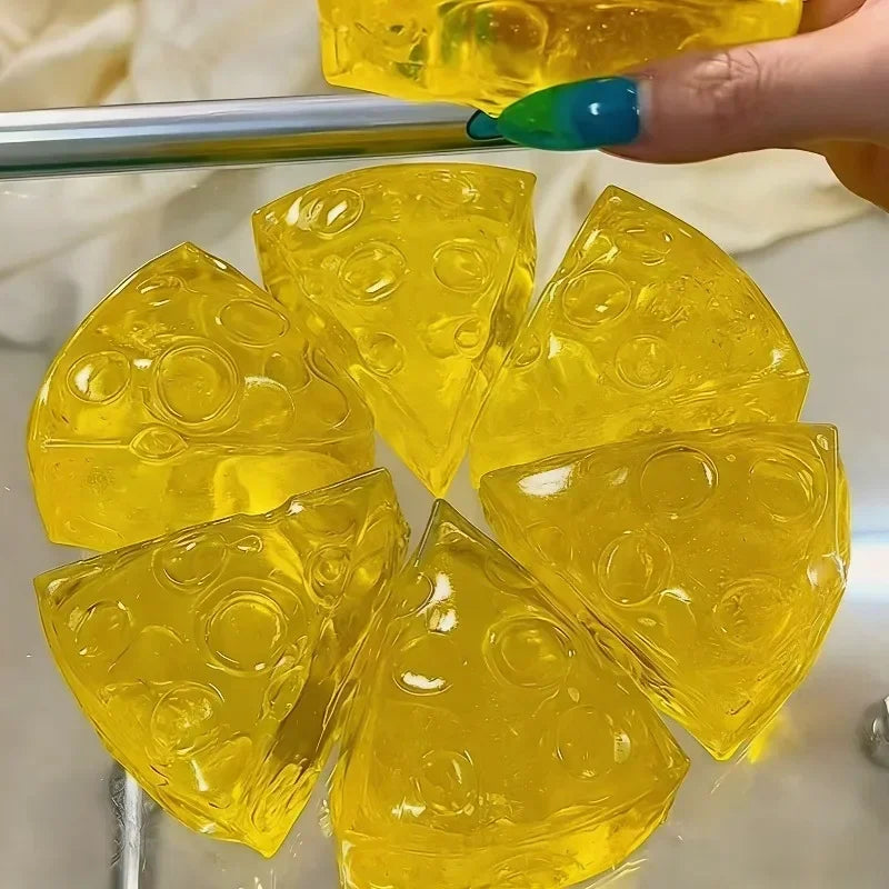Squishy Honey Cheese Square 1Fidgets Toys Super Soft Mochi Cheese Squeeze Toy Funny Anti-stress Sensory Toy for Adults Gifts