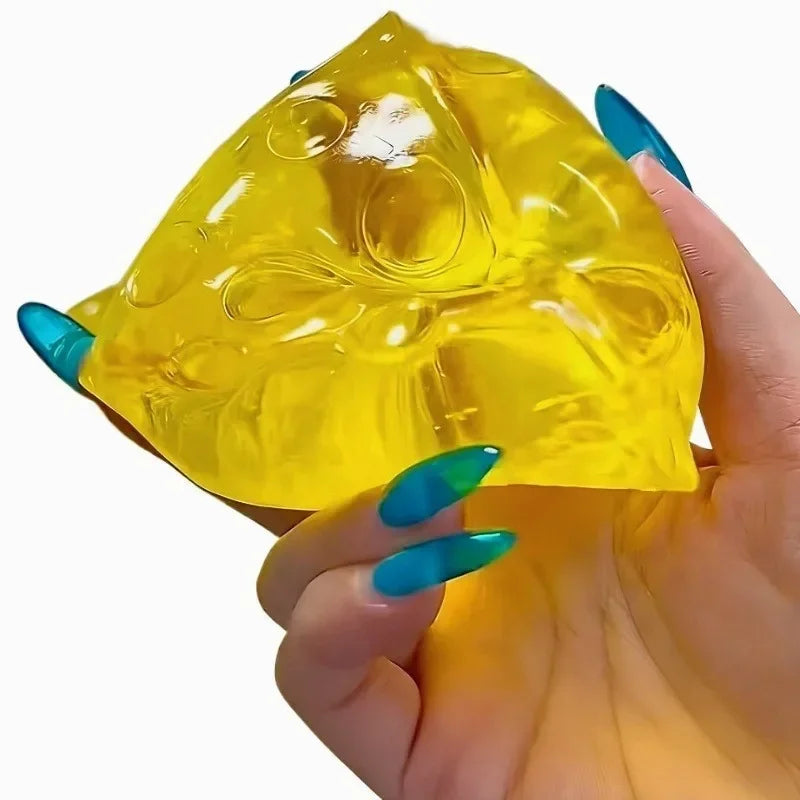 Squishy Honey Cheese Square 1Fidgets Toys Super Soft Mochi Cheese Squeeze Toy Funny Anti-stress Sensory Toy for Adults Gifts
