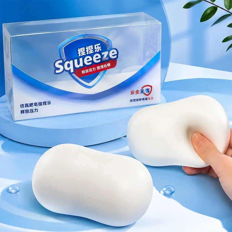 ASMR Crunchy Soap Ball Squishy Stress Ball Filled Soft Squeeze Fidget Toy Anti-Stress Anxiety Relief Hand Decompression Toy