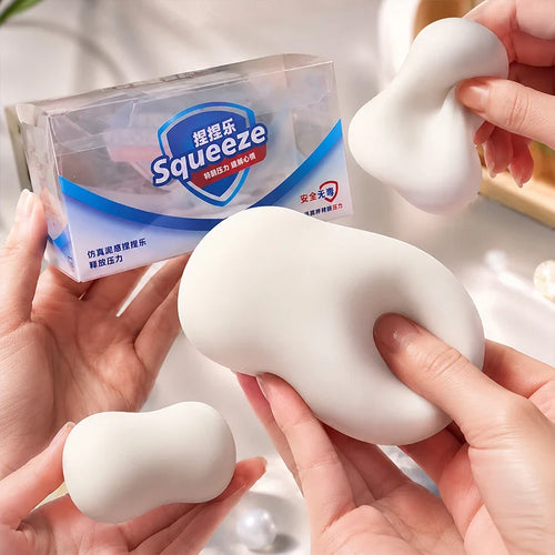 ASMR Crunchy Soap Ball Squishy Stress Ball Filled Soft Squeeze Fidget Toy Anti-Stress Anxiety Relief Hand Decompression Toy